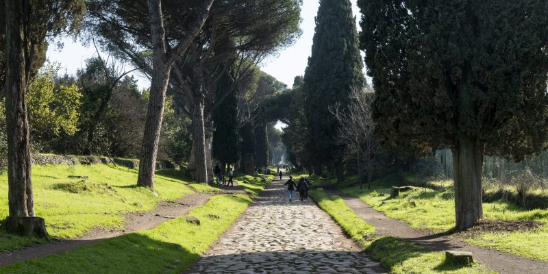 Rome, Via Appia, paved stretch © ICCD Author: Stefano Castellani